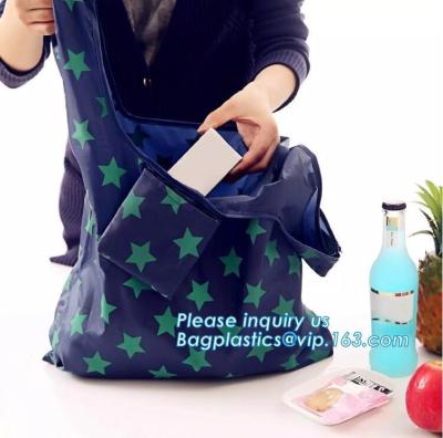 China reusable polyester foldable shopping bag pattern eco fruit shape zipper foldable tote bag,production polyester polyester for sale