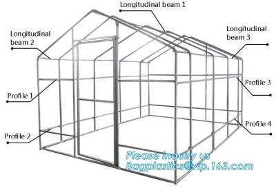 China hdpe woven greenhouse film, plastic roof transparent cover for green house,Good services hot galvanized structure big wa for sale