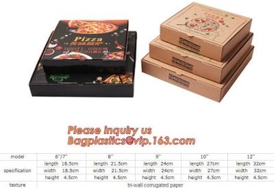 China Kraft Pizza Paperboard Take Out Containers cheap pizza delivery box Packing Boxes,recyclable Pizza packaging boxes bagea for sale