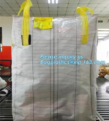 China 1 ton jumbo bag big bag for coal,one ton bulk bag,pp woven big bag for sand,uv resistant pp woven big bags 1000kg for pe for sale