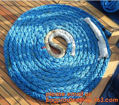 China polyester mooring hawser rope, cheap and quality 3 inch polypropylene marine rope, polypropylene rope, PET+PP rope for sale