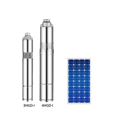 China Submersible 3HGD-I , 4HGD-I DC Heavy Duty For Irrigation Surface River Imersible Deep Well Fountain Solar Water Pump for sale