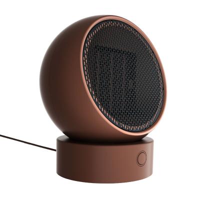 China 2022 Brand New Desktop Mini Portable Rechargeable Heater Hot Air Table Fan PTC 6H Hotel Heater for sale