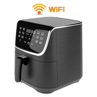 China Hotel Thermostat Electric Adjustable Automatic Detachable Metal Oil Free Air Fryer for sale