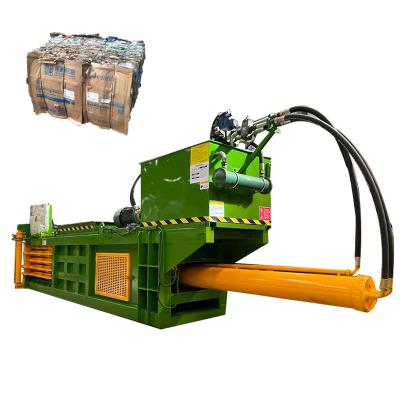 China Machinery & Hardware Fully Automatic Cotton Cardboard Horizontal Baler Waste Paper Cardboard Plastic Horizontal Scrap Baler With Conveyor for sale