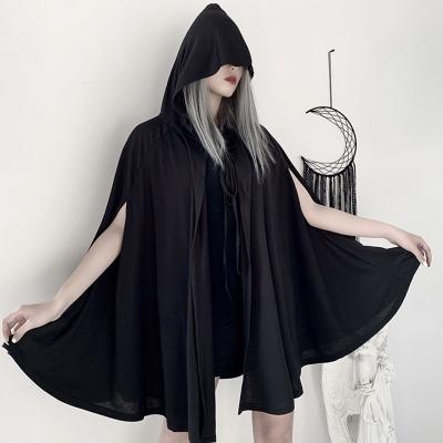 China Vintage High Priest Lolita Hooded Cloak Breathable Gothic Vampire Cosplay Hooded Cloak for sale