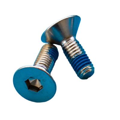 China Pan Fast Delivery Custom Metal Self Locking Machine Anti-loose Thread Blue Nylon Nylok Thread Anti Loose Screw for sale