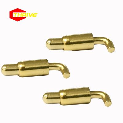 China Consumer Electronics Height 2.1mm Diameter 2.1mm Pogo Pin Connector Spring Loaded Single Bend Pogo Pin for sale