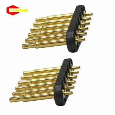 China Custom SMT Gold Plated Brass Connectors SMT Pin Spring Load Pogo Pin for sale