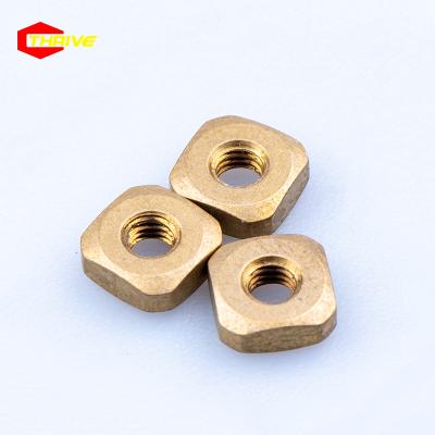 China General Industry Turning Parts Passivation Screw Nut Fasteners Environmental Protection Copper Brass Nut for sale