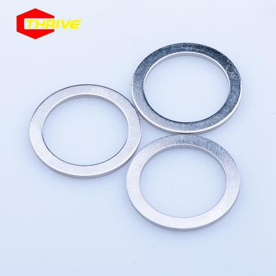 China Custom Tall Gasket 304 Stainless Steel Large Metal Split Flat Meson Gasket Din9021 Stainless Steel M6M8M10M12M14M20 Din9021 Single Gaskets for sale