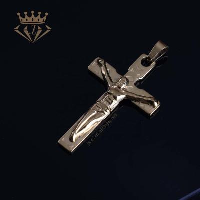 China Environmentally Friendly In Current Trendy Christian Pendants 316L Stainless Steel Cross Pendant Necklace Men Jewelry for sale