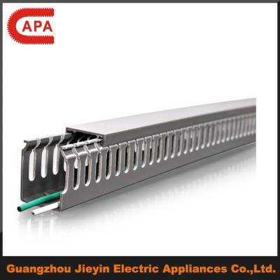 China Self Extinguishing Low Smoke Zero Halogen Slotted PVC /Trunking Plastic Cable Duct for sale