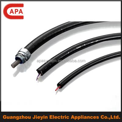 China Protect Wires And Cables Flexible Corrugated PVC Sheathed Weatherproof Metal Conduit for sale