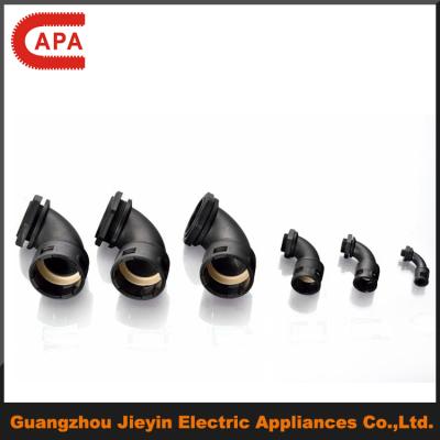 China Nylon Plastic Angle Automotive Elbow Pipe Connector / Conduit Glands For Cable Conduits for sale