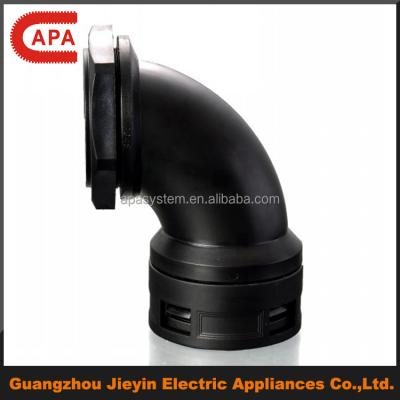 China Automotive leakproof plastic conduit glands/angle pipe/piping/conduit connector with lock nut for sale