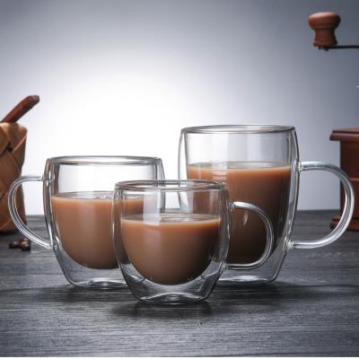 China Fashionable Sale 150Ml 300Ml 450Ml Leak Proof Tea Filter Modern Arab Double Wall Perfect Stack Glass For Coffee Tea for sale