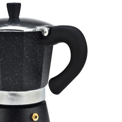 China Customized Viable Wholesale Logo 240ml Cafetera Espresso 3 Cup 6 Cup Moka Pot Coffee Maker for sale