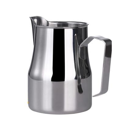 China 1400 Viable Jug Logo Steam Milk Frothing Custom Latte Pitcher Mini Jar Wpm 900Ml 304 Stainless Steel Coffee for sale