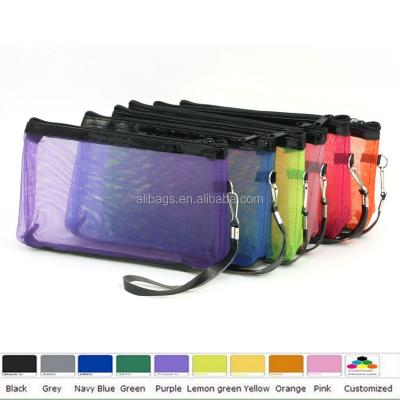 China Durable Zipper Mesh Travel Promotion Cosmetic Pouch for sale