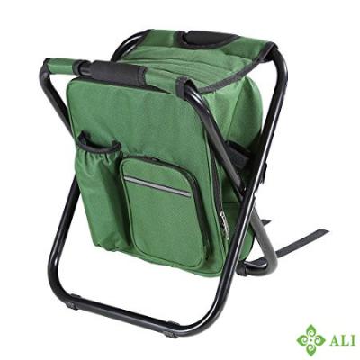 China Eco-Friendly Foldable Portable Picnic Chair Backpack Cooler Bag for sale