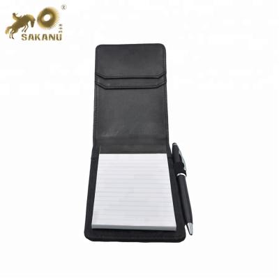 China Soft Cover Customize Artificial Leather Memo Pad Holder for sale