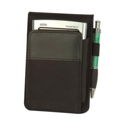 China Soft Cover Journalist Jotter Notepad Organizer with PDA Pocket and Notepad and Business Card Holder for sale