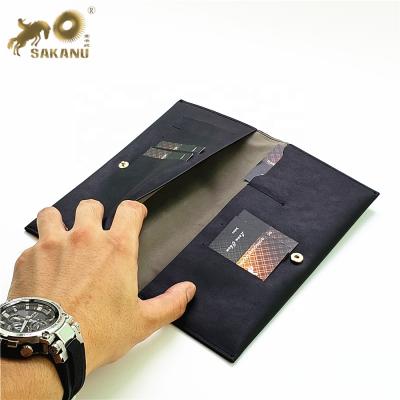 China Soft Leather RFID Simple Style PU Wallet Purse Pouch for sale