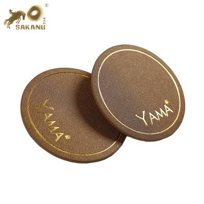 China Durable Custom PU Leather Coaster for sale