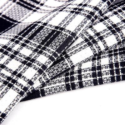 China Hotsales Breathable Polyester Cotton Wool Fabric Plaid Yarn Dyed Fabric High Weight Control Pattern Cloth for sale