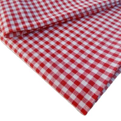 China Sustainable Wholesale Cotton Yarn Dyed Plaid Poplin Fabric For Kids Shirts Dress for sale