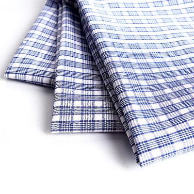 China TC Breathable Eco-friendly Plaid Yarn Dyed Fabric Polyester And Cotton Checked Poplin Fabric Shirt Dress Skirt Fabric for sale