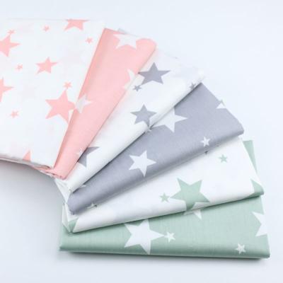 China Nordic Organic Three-Piece Set Baby Bedding Cotton Baby Kindergarten Fabric Printing Star Cartoon Pure Cotton Fabric for sale