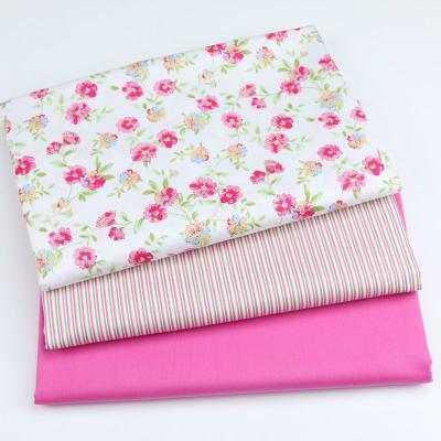 China Small Organic Korean Floral Stripe Fabric Cotton Sheets Bedspread Pillowcases Cloth Cotton Print Fabric for sale