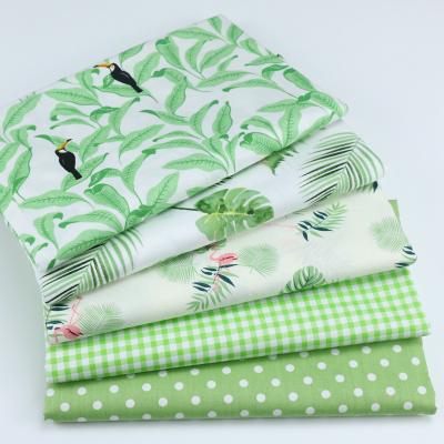 China Wholesale Dot Organic Fabric Green Check Fabric Flamingo Cartoon Baby Bedding Sheet Fabric for sale