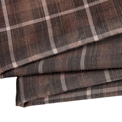 China Stretch hotsale chatter dyed fabric polyester rayon blended TR plaid spandex fabric for sale