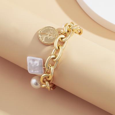 China 2021 TRENDY Paror Plated Fashion Women Charm Bracelets Handmade Bracelets for sale