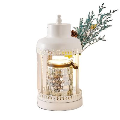 中国 Wholesale Electric Scented Candle Lamp Wax Melt Warmer Iron Aroma Table Lamps 販売のため