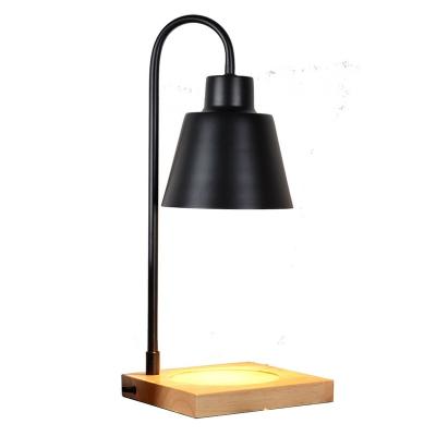 China Iron +Wood Melting Table Warmers Candle Wax Lamp Eco-friendly Modern Wholesale Lamp Eco-friendly à venda