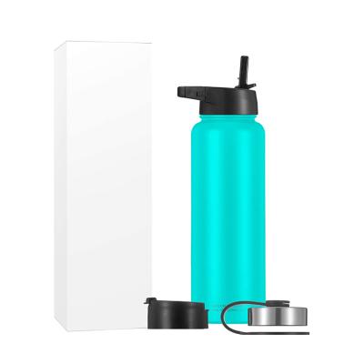 China 40 Ounce Sustainable Water Bottle Double Wall Vacuum Insulated Stainless Steel Water Sports Mouth Flask Hot And Cold for sale