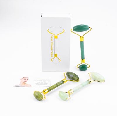 China Healthy High Quality Jade Roller Jade Roller Green Jade Facial Roller For Face for sale