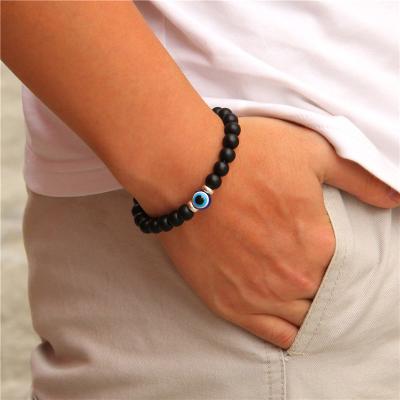 China New Custom Wholesale Romantic Bangle Gemstone Evil Eyes Bracelet For Party for sale