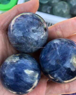 China China Wholesale Natural Crystal Ball Polished Kyanite Sphere Folk Crafts For Souvenir for sale