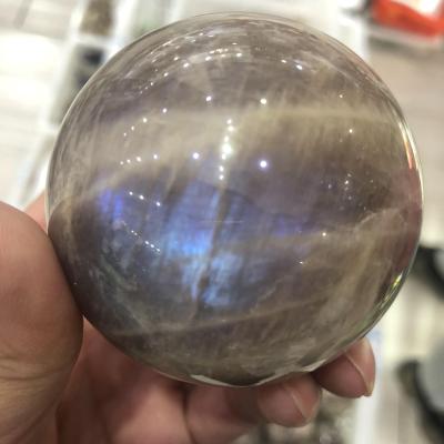 China China natural high quality blue gold instant sunstone with moonstone sphere reiki chakra crystal balls for decoration for sale