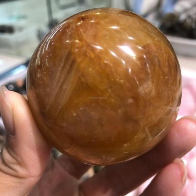 China Wholesale High Quality Gold Natural Healing China Healing Spheres Bulk Gemstone Crystal Ball Sphere For Decoration for sale