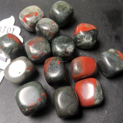 China Tumbled Natural African Fengshui Cube China Bloodstone Quartz Polished Crystal Crafts For Decoration Gift for sale