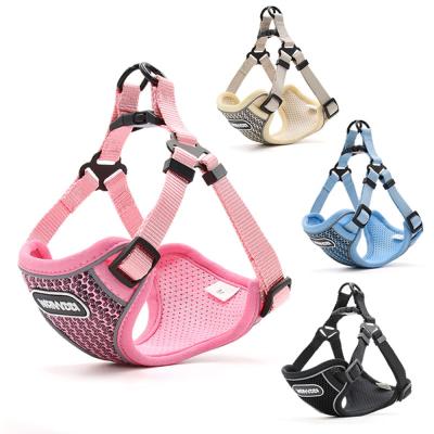 China Belu New Design Solid Pet Padded Reflective Dog Harness For Dogs Of All Sizes for sale