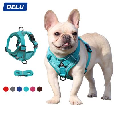 China Padded Pet Supplies Reflective 2021 Designer Adjustable Dog Harness For Dog And Cat for sale