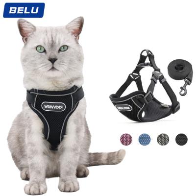 China Belu New Design Solid Pet Padded Reflective Dog Harness For Dogs Of All Sizes for sale