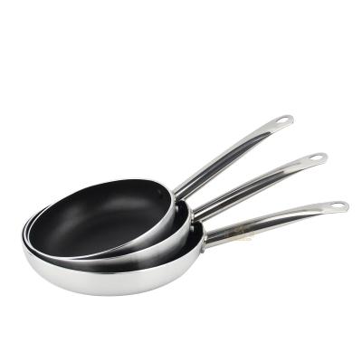 China Viable Manufacturer Supplying Wholesale Cast Iron Frying Pan Stick Stainless Steel Non Frying Pan for sale